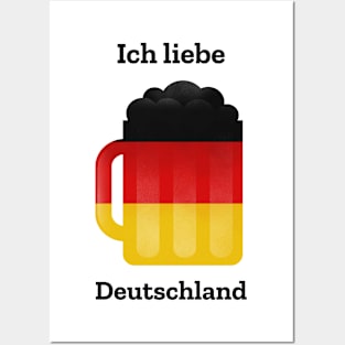 Ich Liebe Deutschland Germany German Posters and Art